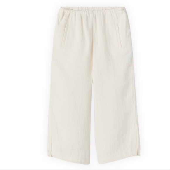 Zara Girls Cotton Blend Culottes in Cream - Picture 1 of 9